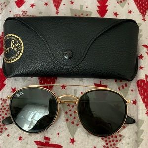 Ray Bans round double bridge